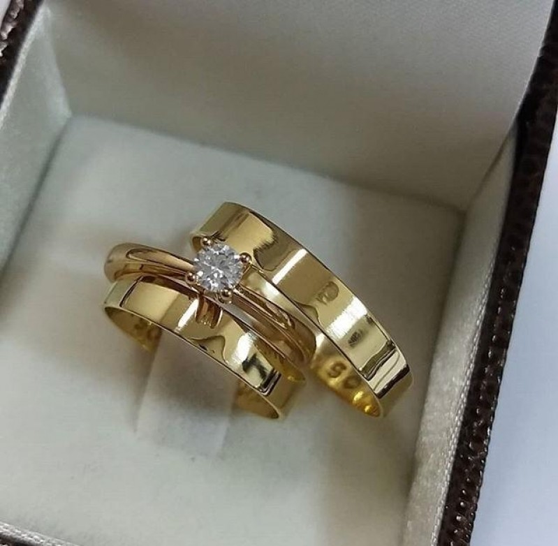 Aliança de Casamento em Ouro Ermelino Matarazzo - Aliança de Casamento Luxo
