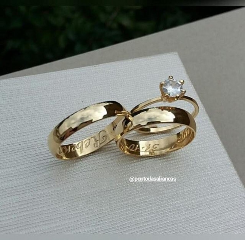Aliança de Ouro Casamento Trianon Masp - Aliança de Ouro Rose