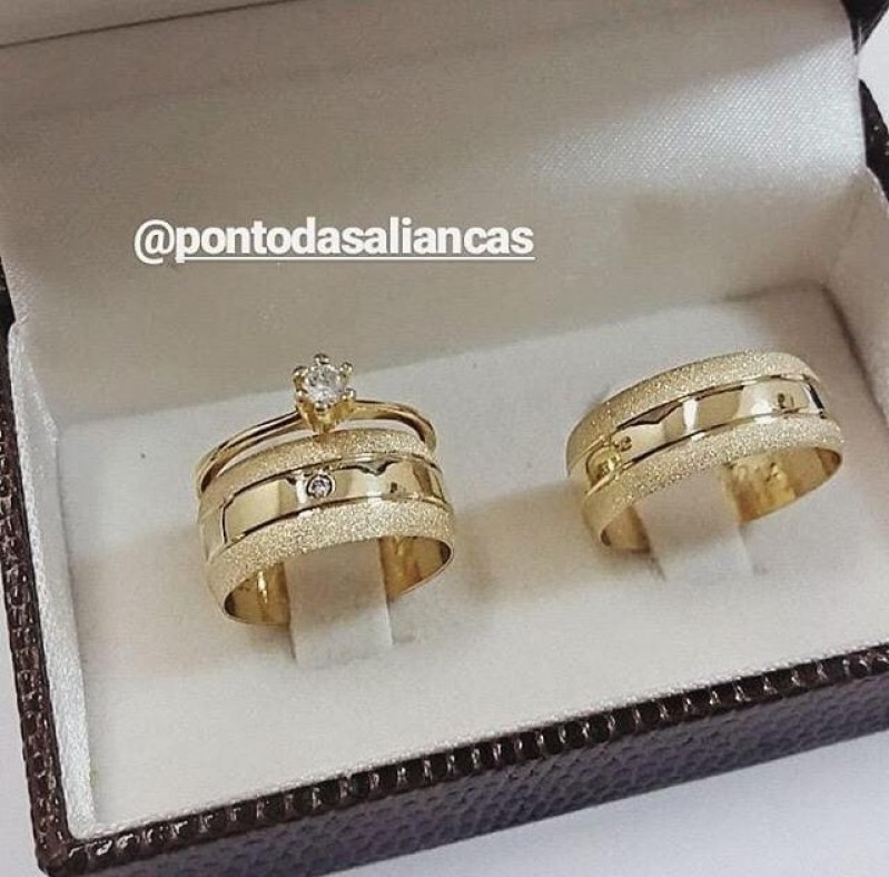 Alianças de Ouro de Casamento Itaim Paulista - Aliança de Ouro 18k