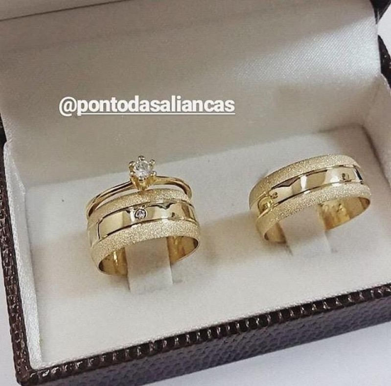 Alianças de Ouro de Casamento Sé - Aliança de Ouro de Casamento