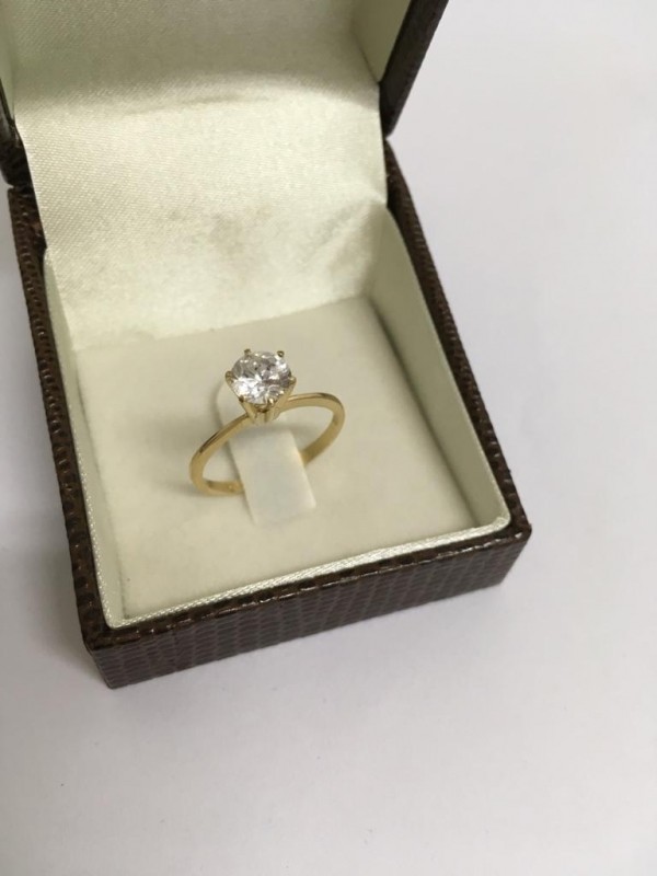 Anel em Ouro 18k Feminino Cidade Tiradentes - Anel em Ouro 18k Feminino