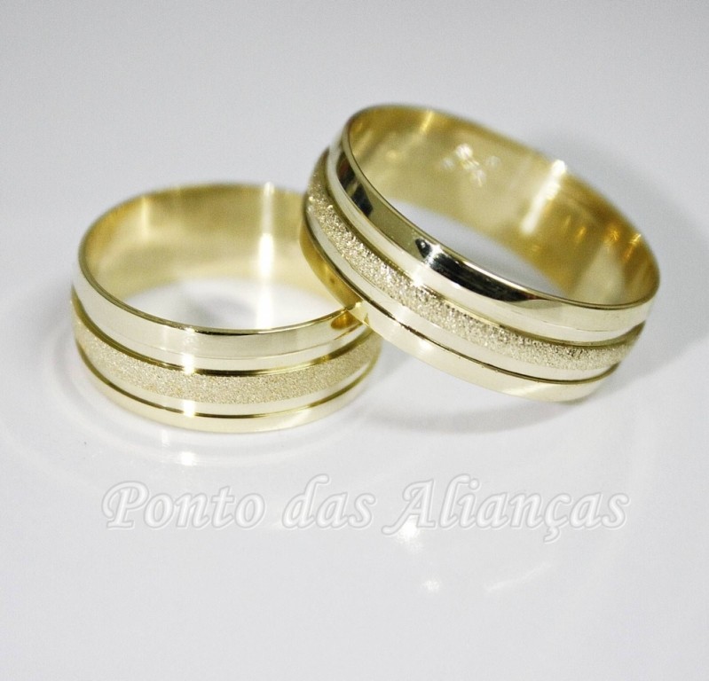 Onde Comprar Aliança de Casamento de Ouro República - Aliança de Casamento de Ouro Branco