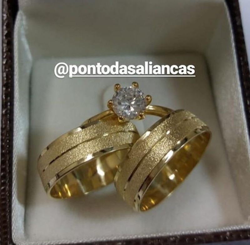 Onde Encontro Aliança de Ouro de Casamento São Caetano do Sul - Aliança de Ouro 18k