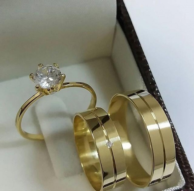 Pedido Aliança de Ouro de Casamento Vila Dila - Aliança de Ouro Bodas de Prata