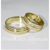 Aliança de Casamento com Pedra