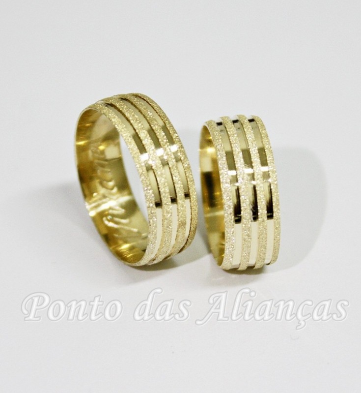 Valor da Aliança de Casamento de Ouro Parque São Jorge - Aliança de Casamento de Ouro Branco